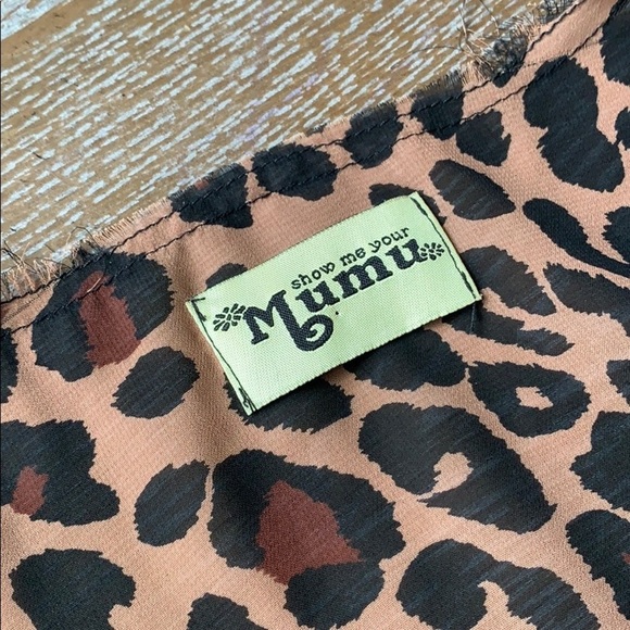 SHOW ME YOUR MUMU Leopard Sheer Soaree Tunic O/S - Picture 3 of 10